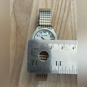 Sharp | Accessories | Sharp Ladies Watch Gold Tone Stretch  display picture 1